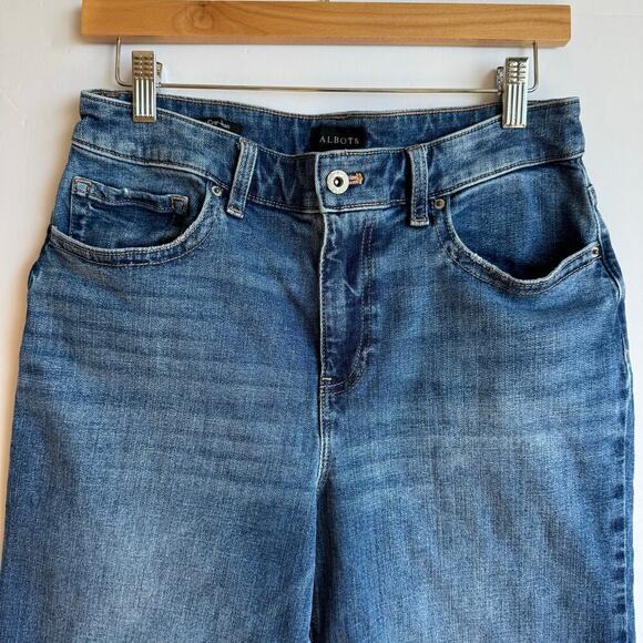 Talbots Wide Leg Crop Jean High Rise Como Wash Casual Denim Size 8 - Picture 5 of 16